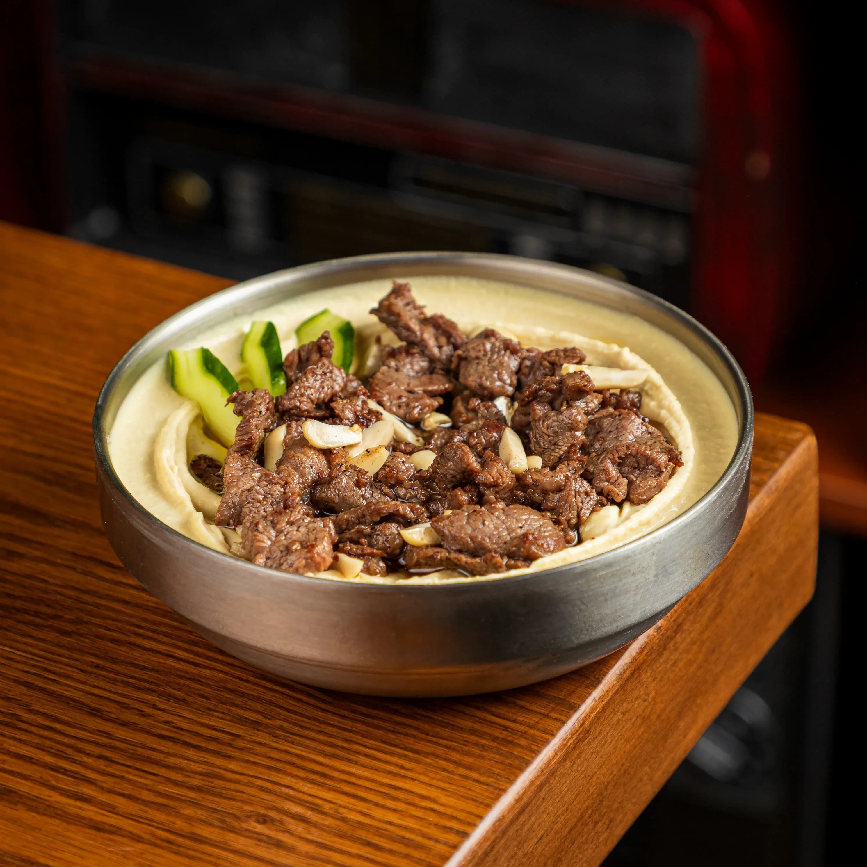 Hummus With Meat photo