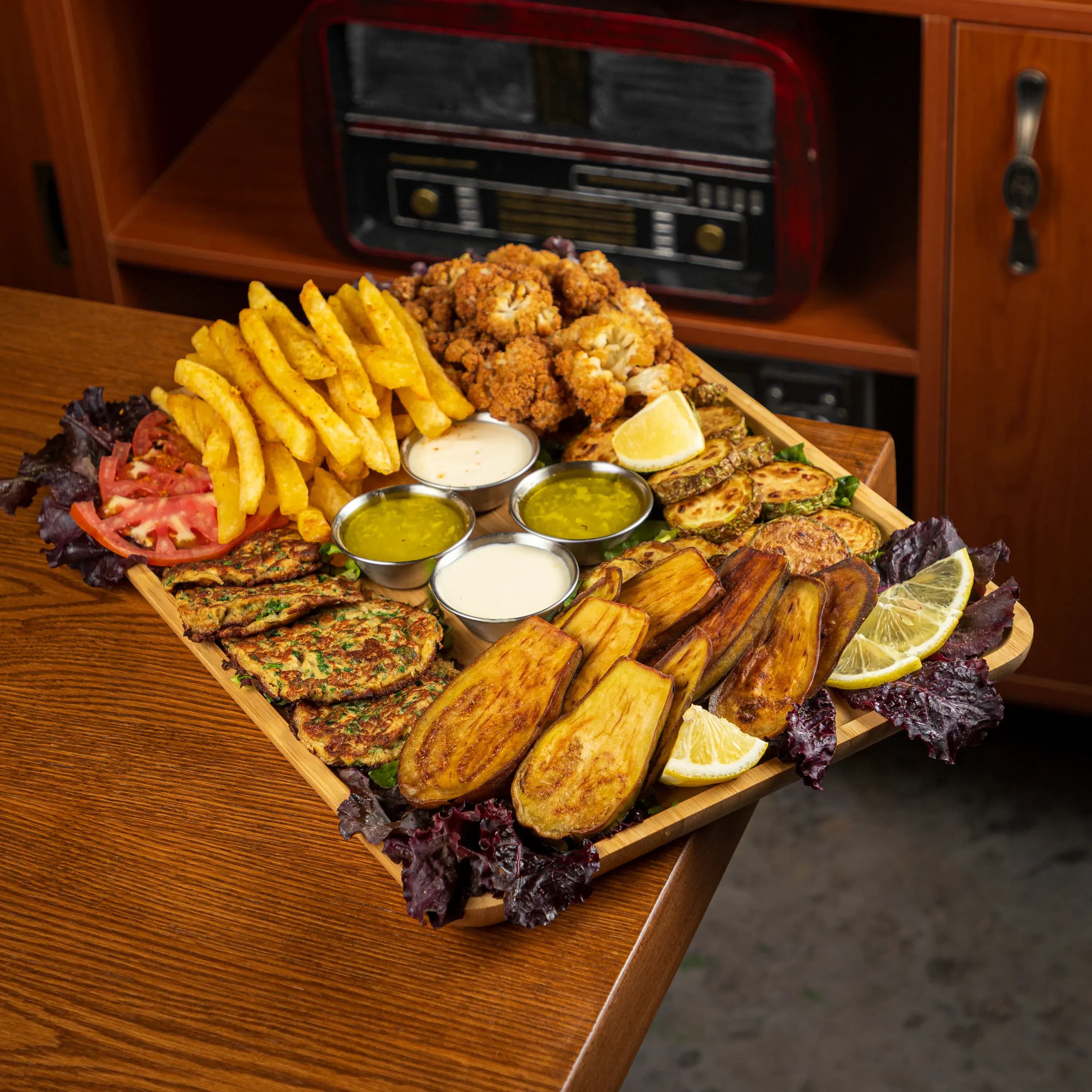 Traditional Fried Appetizers Platter photo