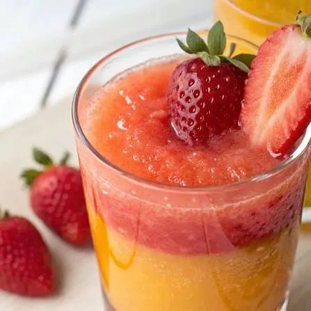 Strawberry and orange photo