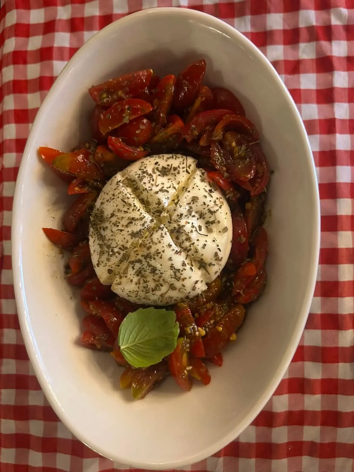 Insalata burrata photo