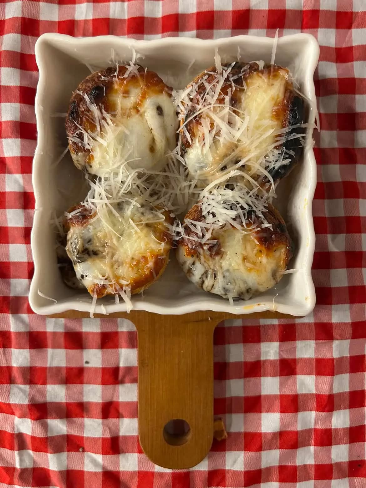 Stuffed mushroom photo