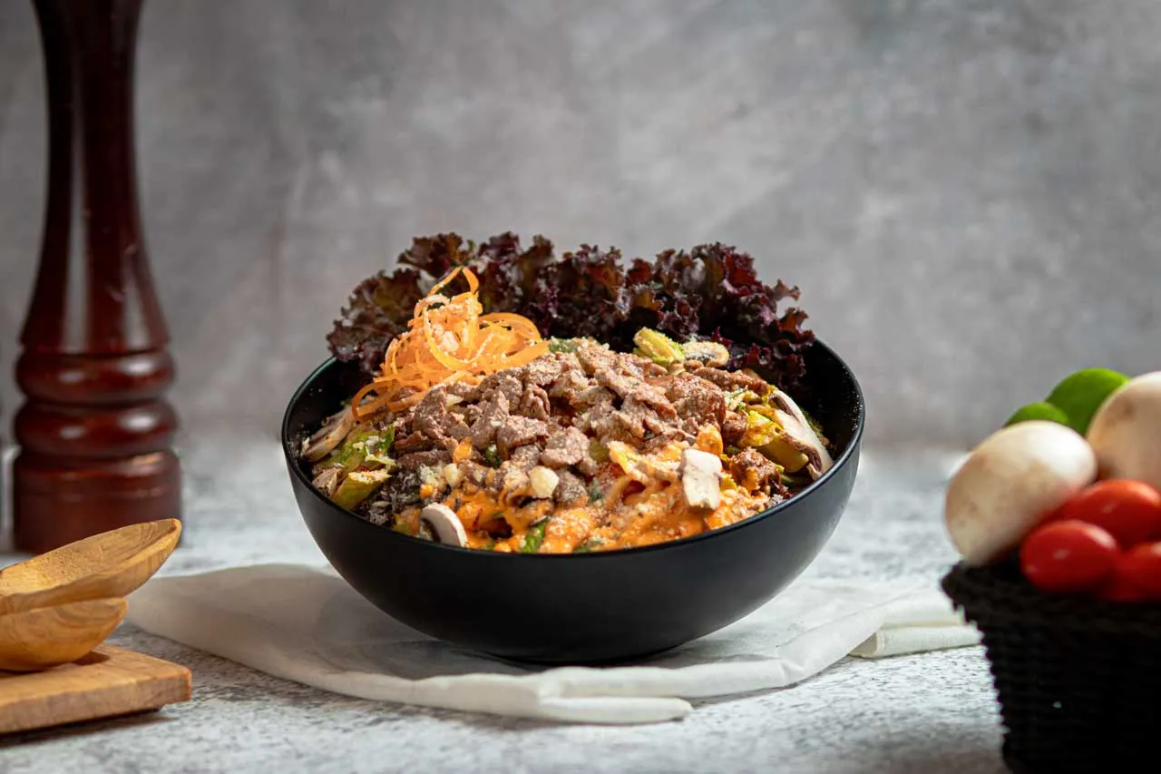 Steak salad photo